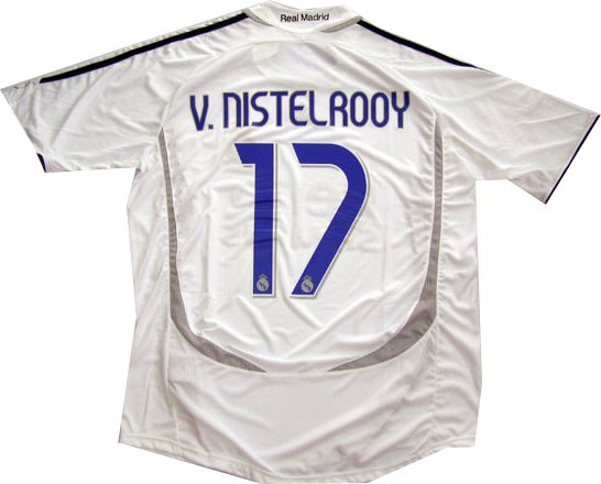 V.Nistelrooy Adidas 06-07 Real Madrid home (V.Nistelrooy 17)
