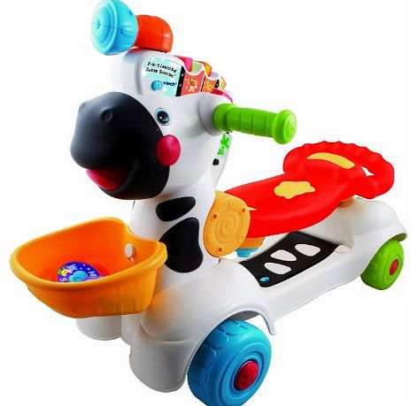 V-Tech 3-in-1 Learning Zebra Scooter