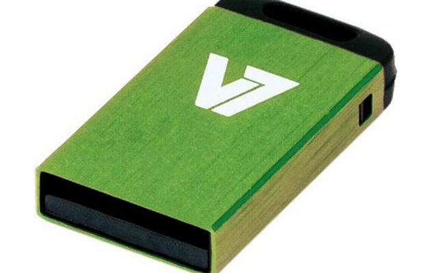 V7 Nano VU232GCR-GRE-2E 32 GB USB 2.0 Flash Drive -