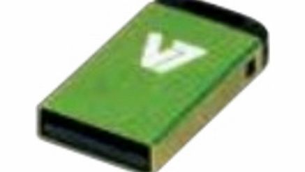 V7 Nano VU24GCR-GRE-2E 4 GB USB 2.0 Flash Drive -