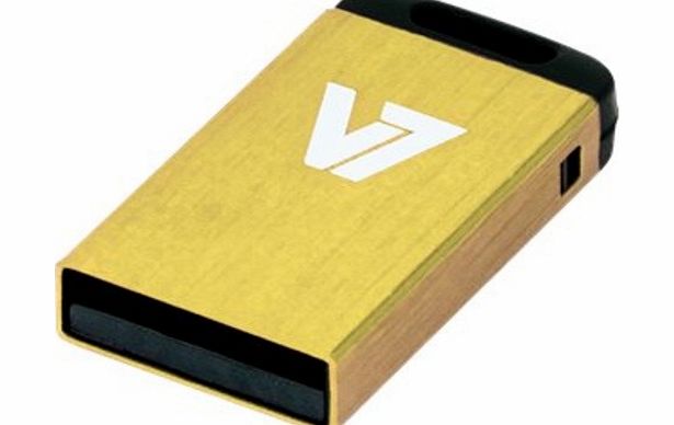 V7 Nano VU28GCR-YLW-2E 8 GB USB 2.0 Flash Drive -