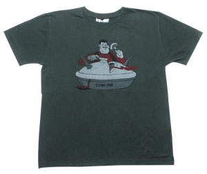 Vacant Cow Pie Menand#39;s Desperate Dan T-Shirt from Vacant