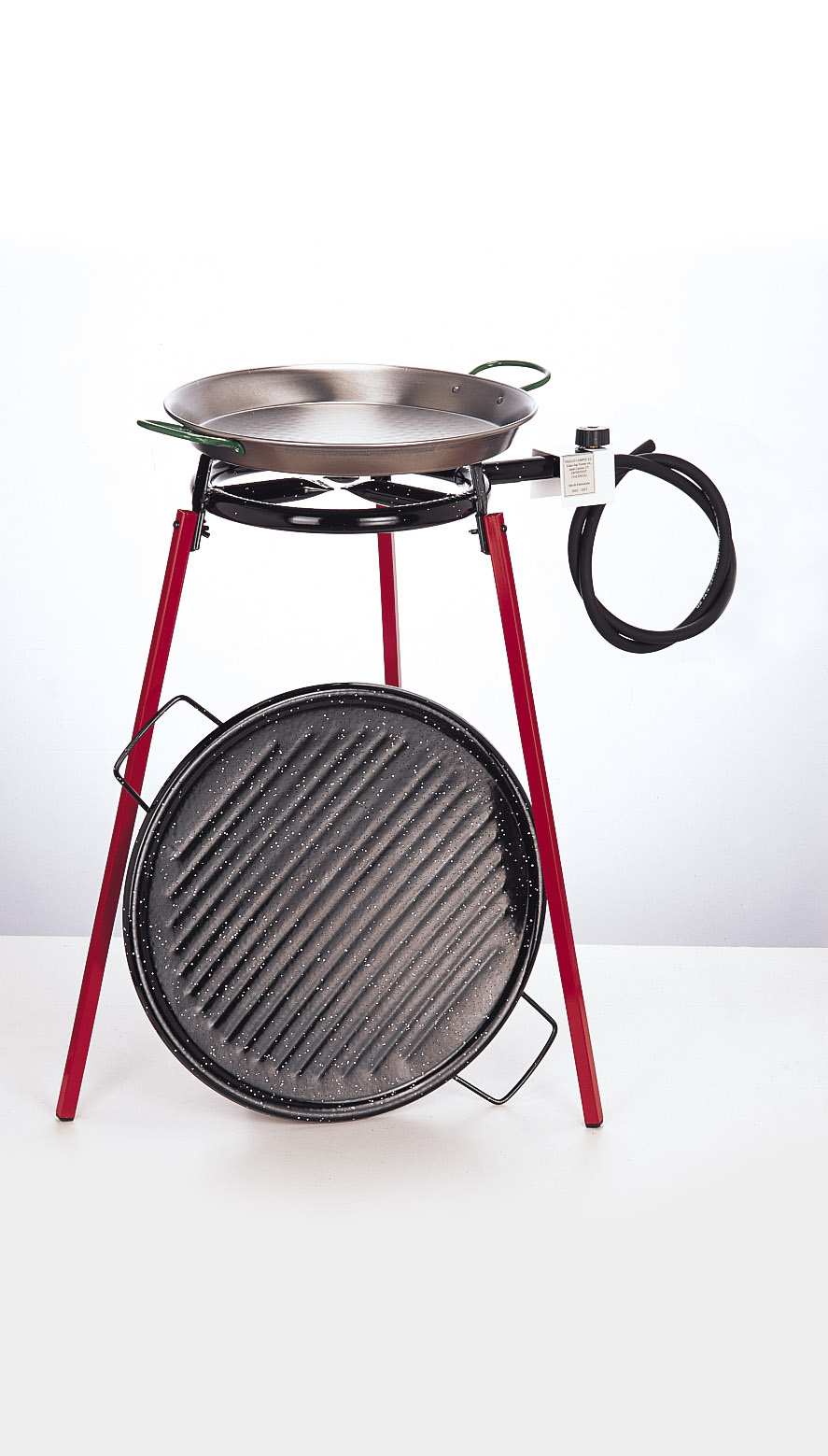 VAELLO CAMPOS Outdoor cooking System 36cm Ridged Enamel  Pan
