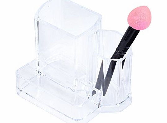 VAGA Durable Best Quality Acrylic Make Up Tools Accessories 3 Compartments Storage / Organiser / Holder In Transparent / Clear Colour By VAGA