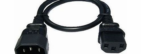 Vagus Electronics M - Kettle Lead Extension Cable IEC C13 to C14 Male to Female IEC Power Extension Cable 3m for Kettles, PC Base Units, Monitors, Printers 