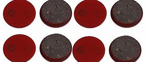 8Psc Round Resin + Metal nvp-b Bike Bicycle Cycling Disc Brake Pads