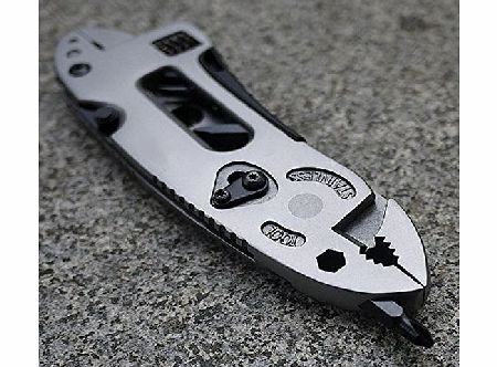 Vakind Adjustable Wrench Saw Screwdriver Pliers Knife Multi Tool Set Survival Gear