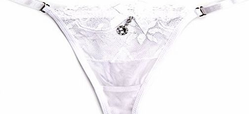Womens Sexy Thongs G-string V-string Panties Knickers Lingerie Underwear (77541 - Black)