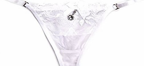 Womens Sexy Thongs G-string V-string Panties Knickers Lingerie Underwear (77541 - Black)