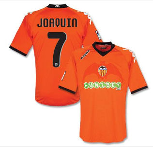 Valencia Kappa 2010-11 Valencia Kappa Away Shirt (Joaquin 7)