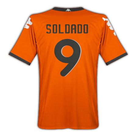 Valencia Kappa 2010-11 Valencia Kappa Away Shirt (Soldado 9)