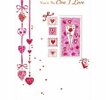 Valentines Day Cards Hand-finished Valentines Day Greeting Card for The One I Love