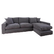 Large Right Hand Facing Chaise, Charcoal