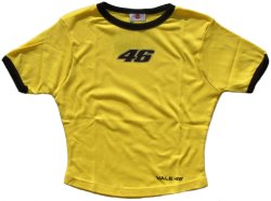 Valentino Rossi Ladies No.46 T-Shirt (Yellow)