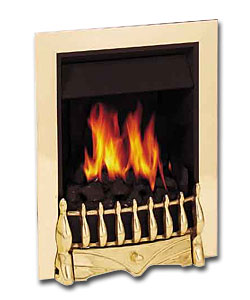 Valor Harmony Inset Gas Brass Fire