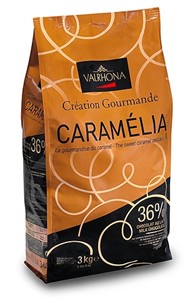 Valrhona Caramelia, milk chocolate chips - Small