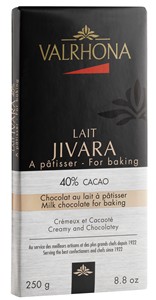 Valrhona Jivara, milk chocolate block
