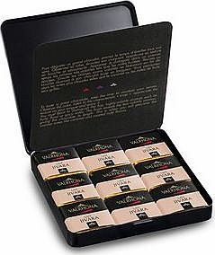 Valrhona Tin of Jivara milk chocolate squares
