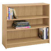 Value 3 shelf 80cm Bookcase, Oak effect