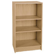 Value 3 shelf bookcase, oak effect