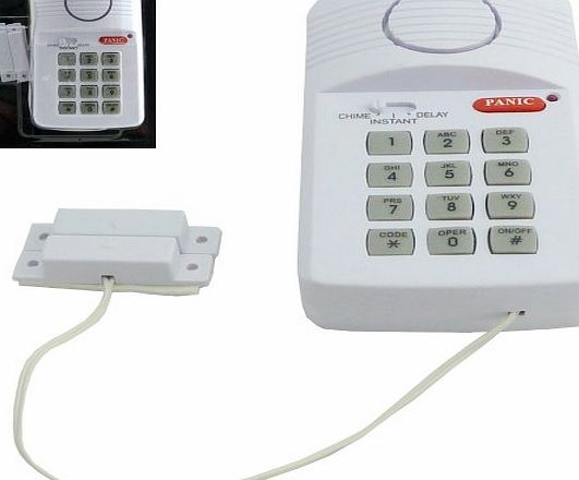 Value 4 Money Security Keypad Alarm System - 3 setting - Instant, Delay amp; Chime - Panic Button Activates the alarm - Easy installation - No wiring