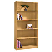 Value 5 shelf 80cm Bookcase, Oak effect