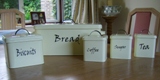 Kitchen Storage Bin Set - Long Bread Bin