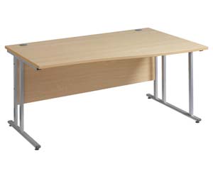 Value line deluxe wave C leg desk