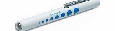 Valuemed Pen Torch (white) with Pupil Gauge