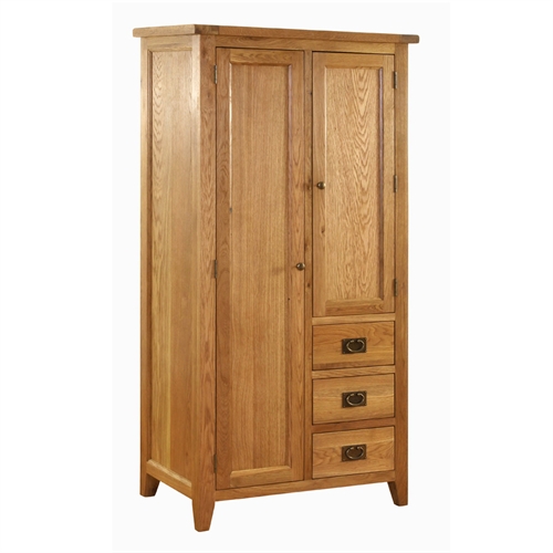 Vancouver Oak 2 Door 3 Drawer Wardrobe 721.083
