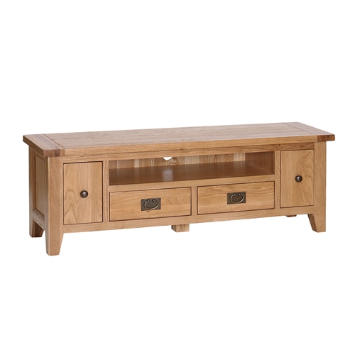 Vancouver Oak Extra Large TV Unit - up to 68``