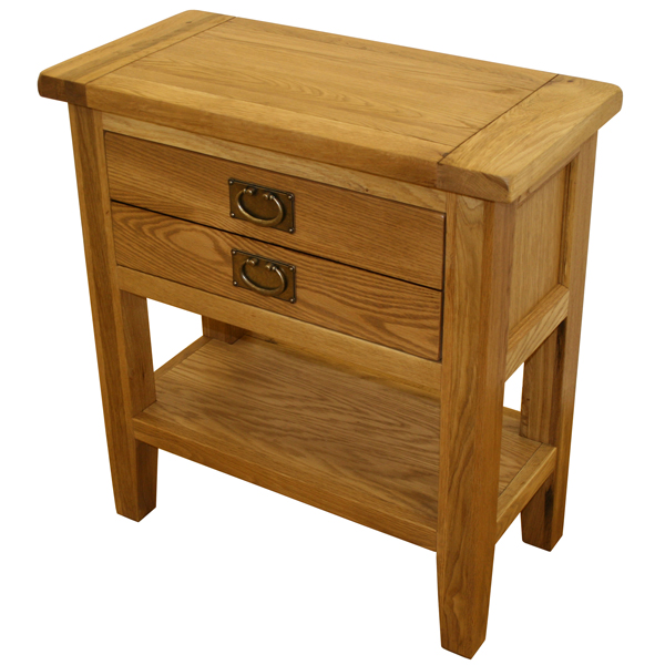 vancouver Oak Petite 1 Drawer Console Table