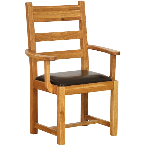 Oak Petite Carver Chairs with