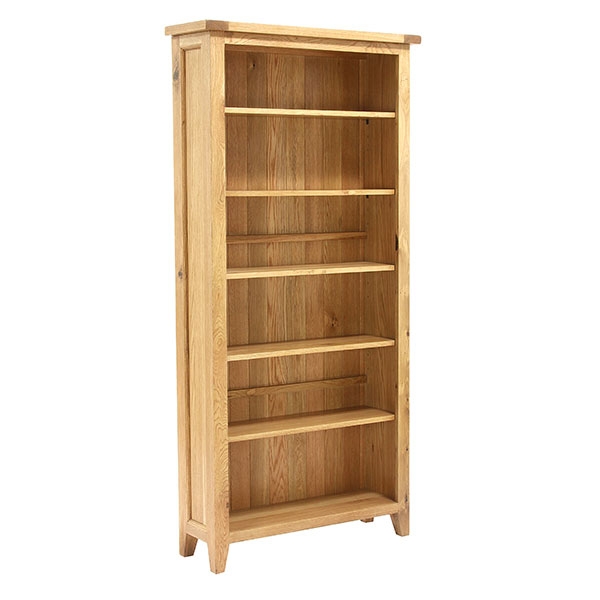 Vancouver Oak Petite Tall Bookcase with