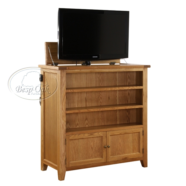 Vancouver Plasma Oak 2 Door 2 Shelf Cabinet with