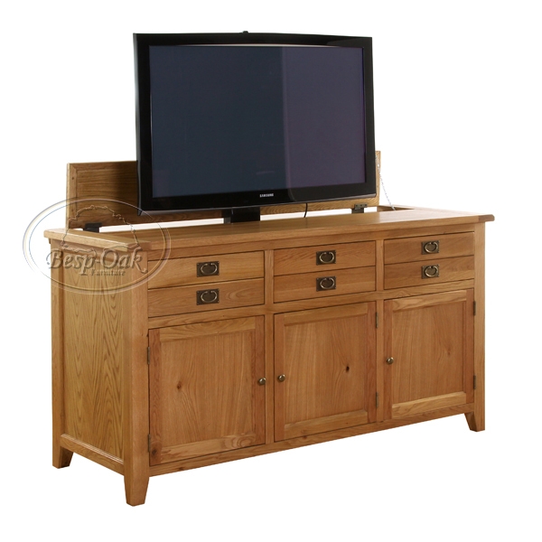 vancouver Plasma Oak 3 Door 3 Drawer Buffet with