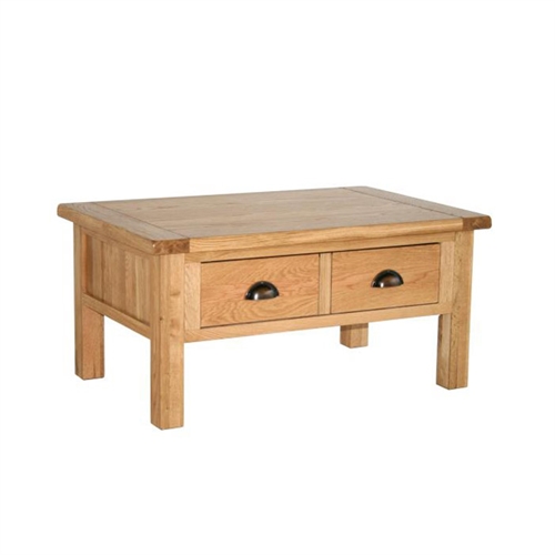 Vancouver Select Oak Coffee Table with 2 Drawers