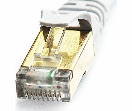 VanDeSaiL � CAT7 High Speed Computer Router Gold Plated Plug STP Wires CAT7 RJ45 Ethernet LAN Networking Cable Professional Gold Headed Network Cable High Speed Premium Quality Cat seven / Patch / Ethe
