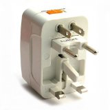 Vanguard Tech With Full Warranty VanguardTech Universal travel power adapter with surge protection - converts for all countries, all continents