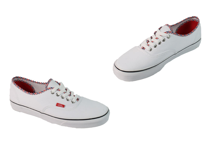 Vans - Authentic - True White / Risk Red