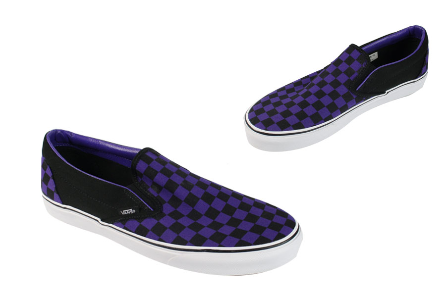 Vans - Classic Slip-On Check - Dark Purple / Black
