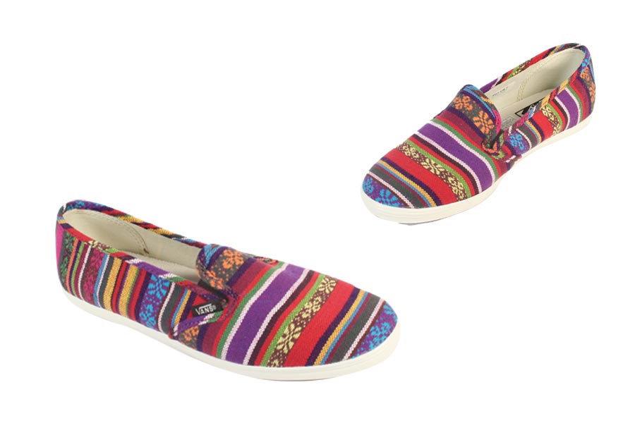 Vans - Slip On Lo Pro - Guate Stripe Red