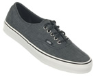 Vans Authentic Black Grindle Canvas Trainers