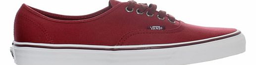 Authentic Rumba Red Canvas Trainers