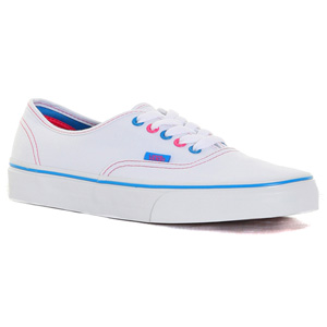 Vans Authentic Skate shoe - True White/Blue/Pink