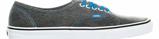 Authentic Washed Black/Blue Canvas Trainers