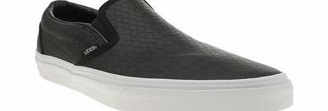 Vans Black Classic Slip-on Weave Trainers