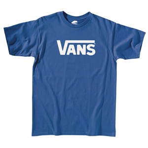 Boys Vans Classic T-Shirt. Royal
