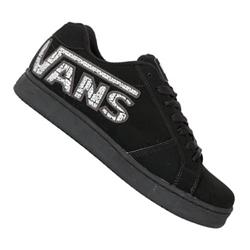 vans Boys Widow Skate Shoes - (Double V) Black
