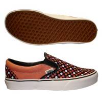 CLASSIC POLKA DOTS WOMENS SLIP ONS DEEPSEA